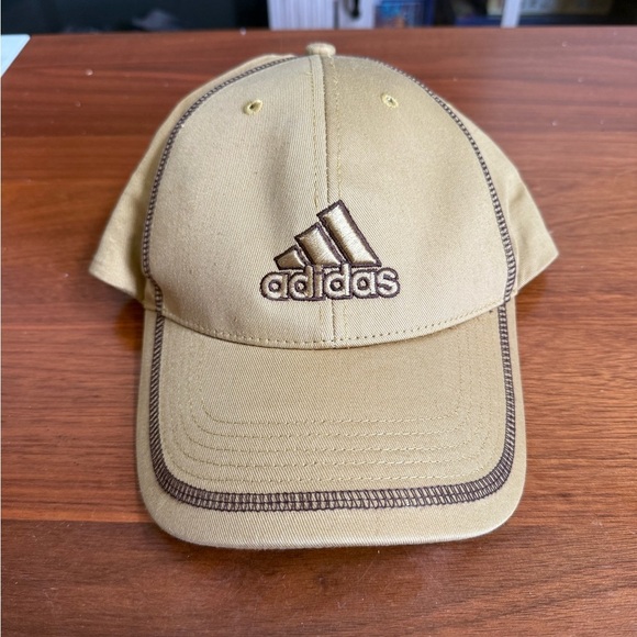Adidas Khaki Cap with Brown Stitching - Picture 3 of 4